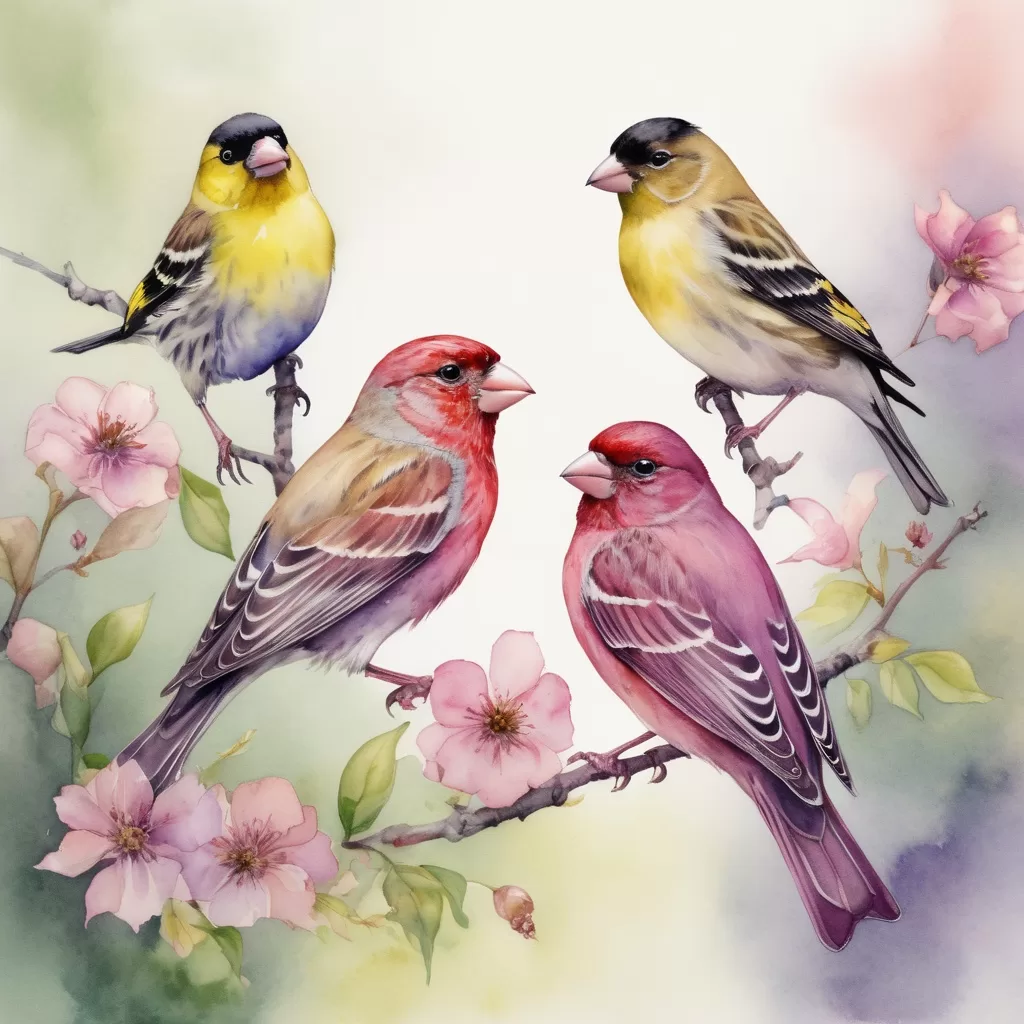 Finches in Summer Red Plumage Identification and Juvenile Confusion Explained